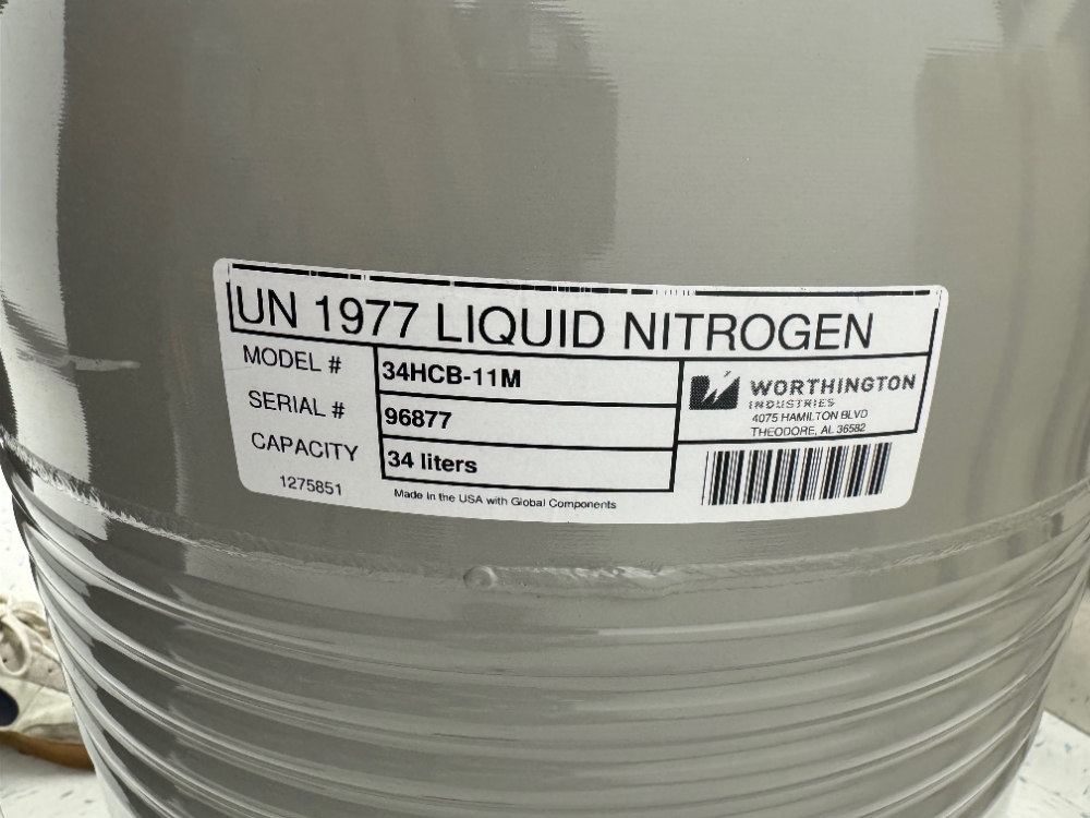 Image of Worthington 34 Liter Cryogenic Storage Dewar